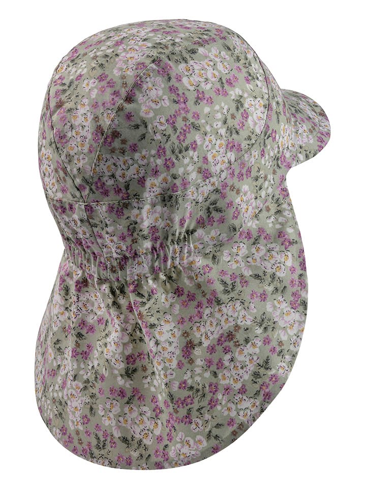 Sterntaler Nackenschutzcap in Grün/ Lila günstig kaufen