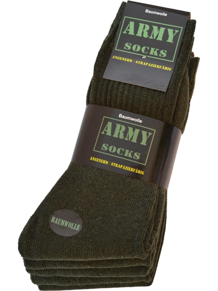 normani 10 Paar Outdoor-Socken ARMY in Oliv günstig kaufen