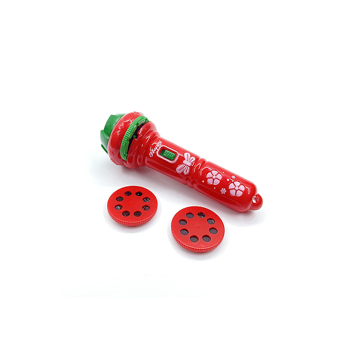 Projektor-Taschenlampe für die frühe Bildung von Kindern Kinder-Weihnachtsmann-Lernspielzeug mit leuchtendem Muster