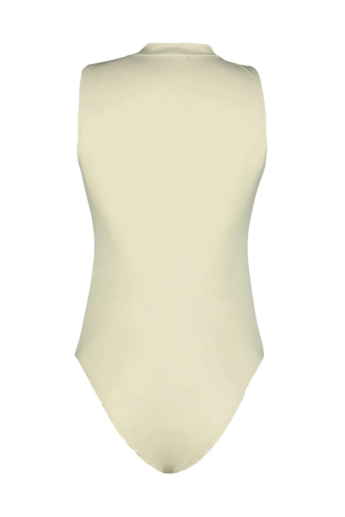 Trendyol Collection  Stretch-Strickbody mit Druckknöpfen in Stone Gather-Optik TWOSS23BD00006