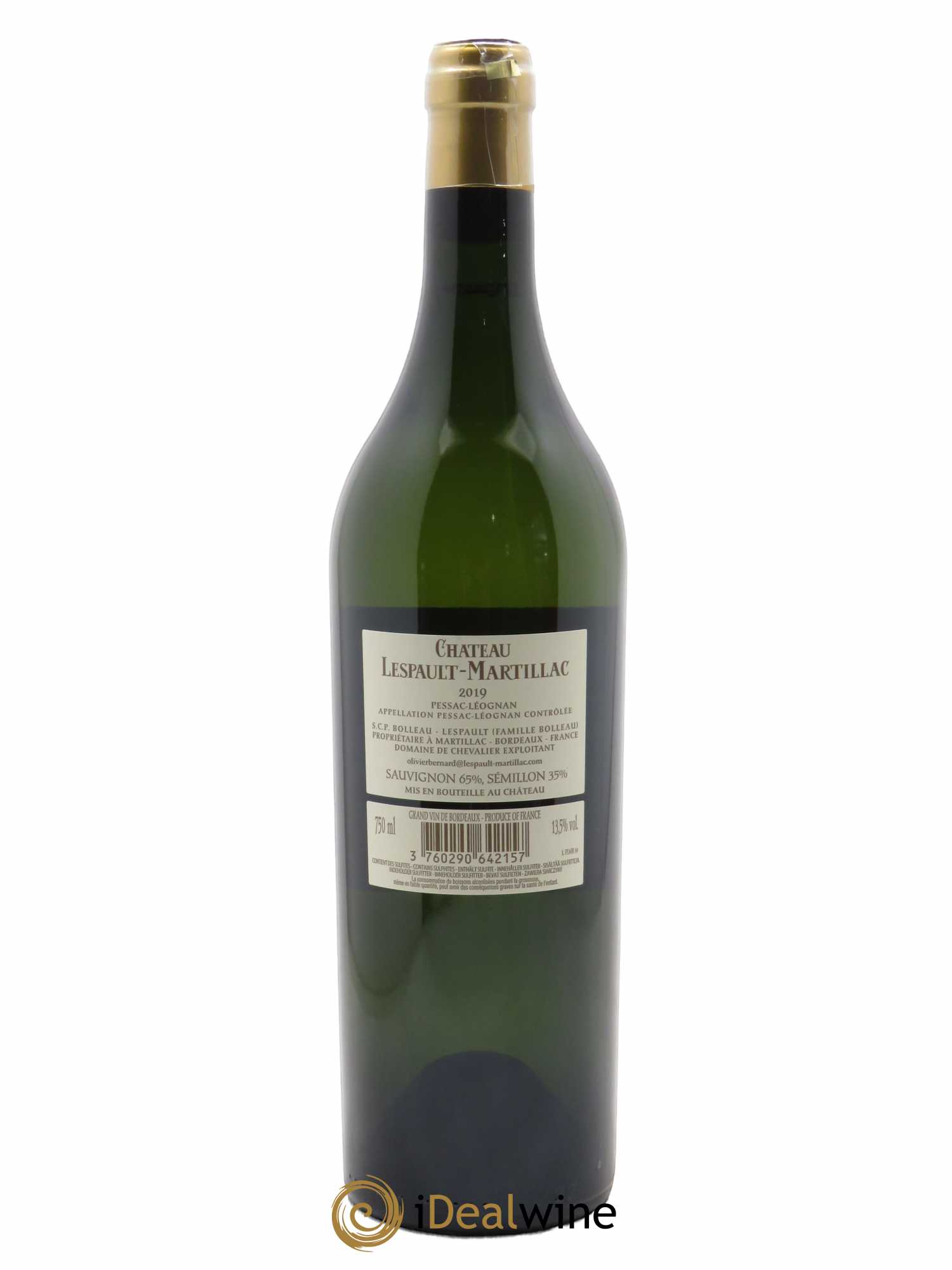 Château Lespault-Martillac (CBO à partir de 6 bts) 2019 - Lot de 1 Bouteille