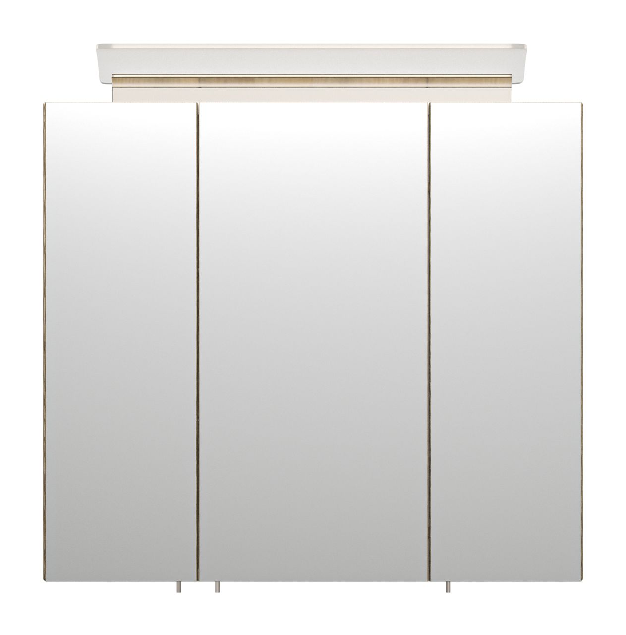 Posseik Spiegelschrank 70 inklusive LED-Acrylglaslampe eiche hell EEK: F