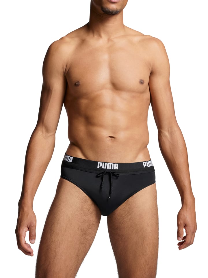 Puma Badehose PUMA SWIM MEN LOGO SWIM BRIEF  in Black günstig kaufen