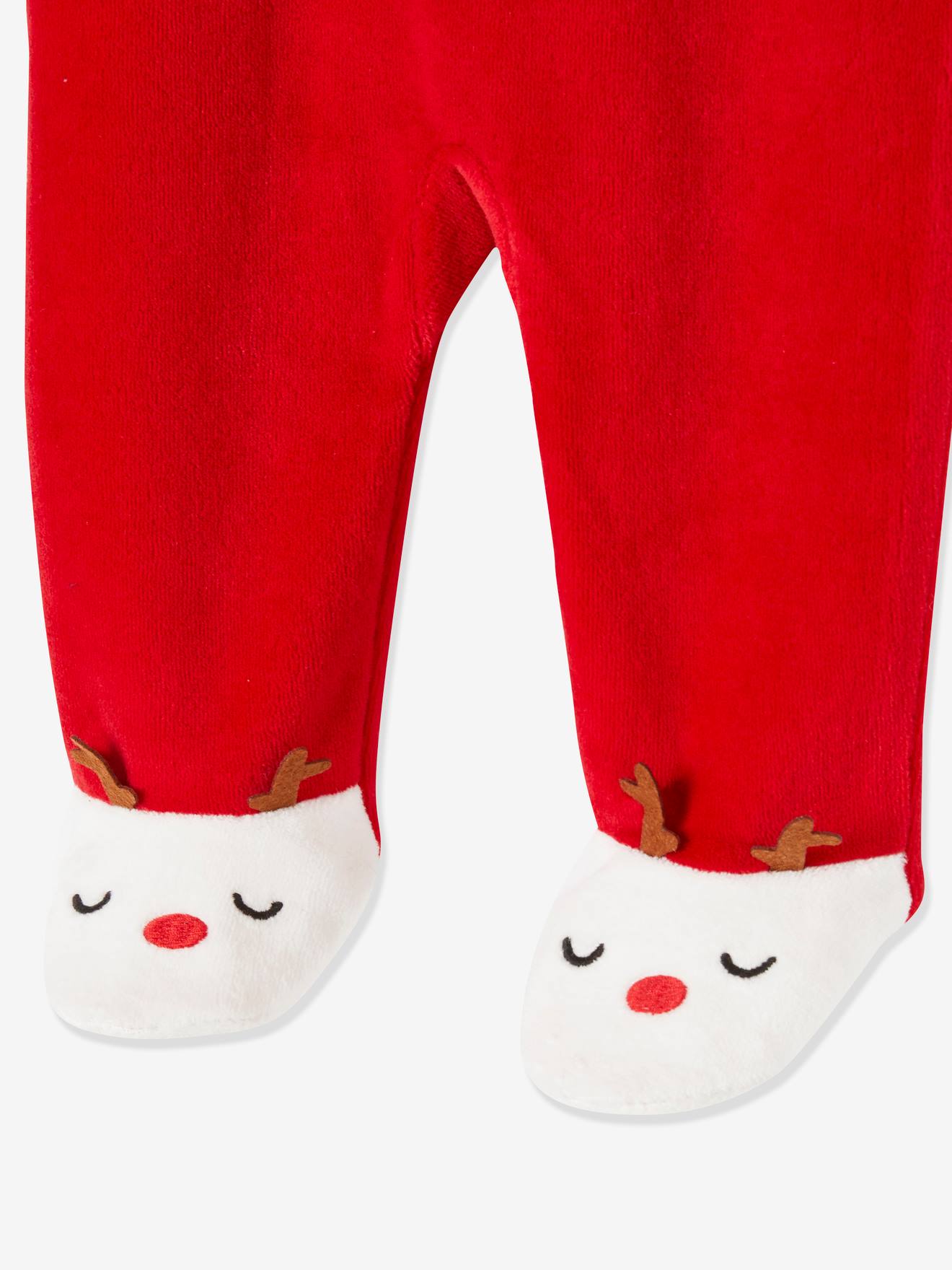 Vertbaudet Baby Weihnachts-Geschenkset: Strampler & Mütze - ziegel