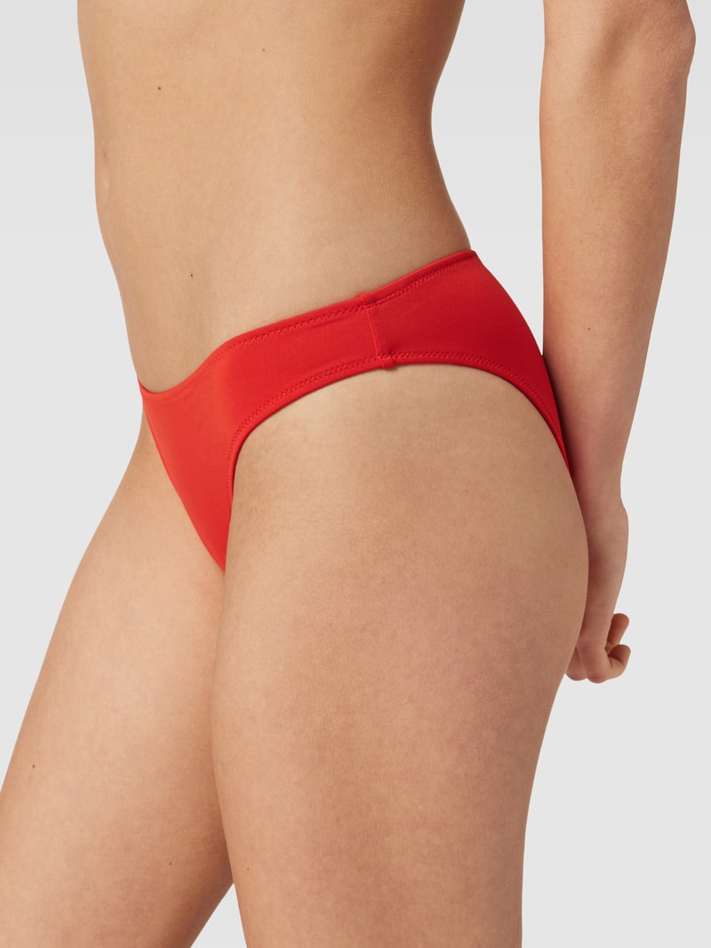 Bikini-Hose mit Label-Print Modell 'BIKINI MONOGRAM' in koralle