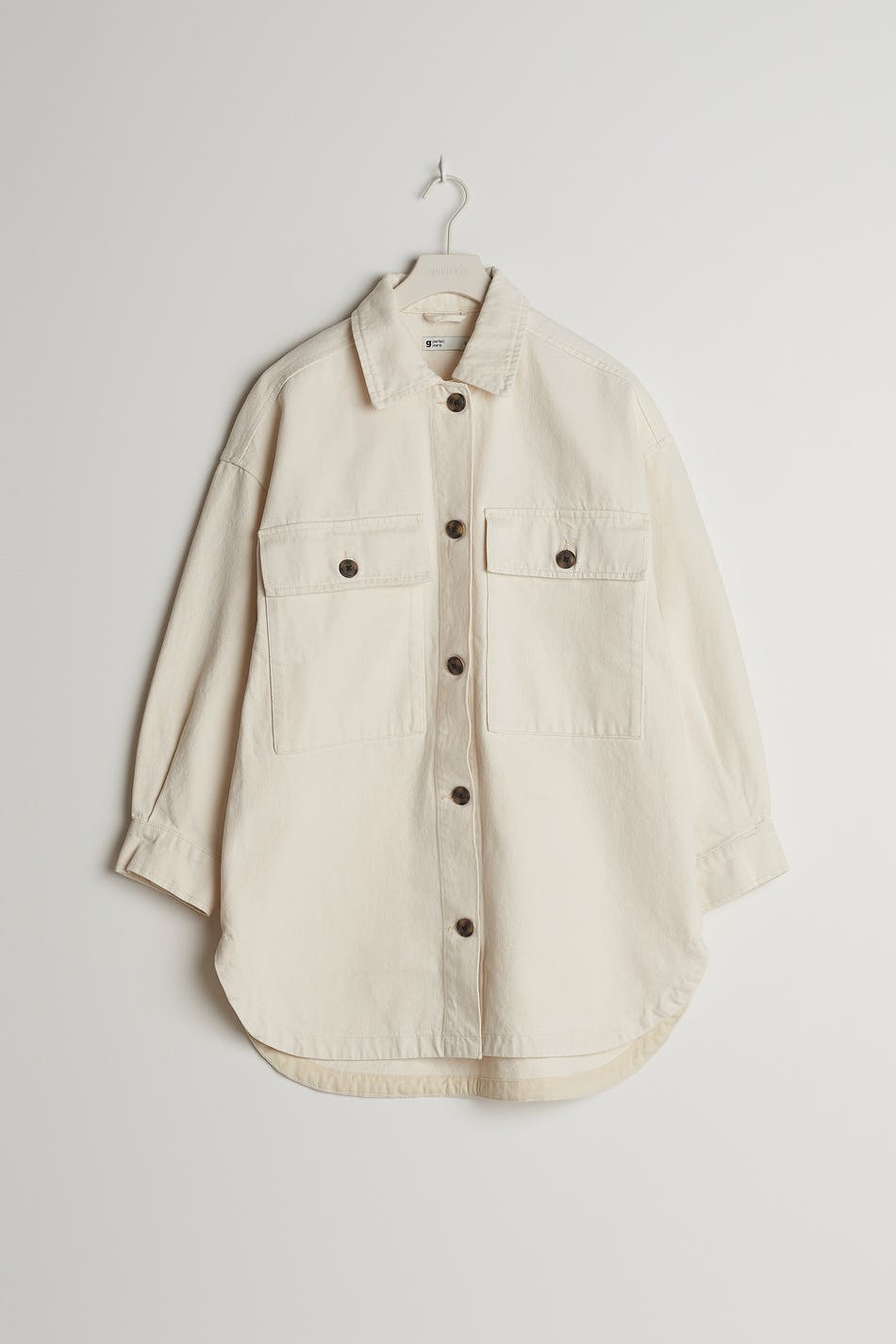 Denim twill overshirt