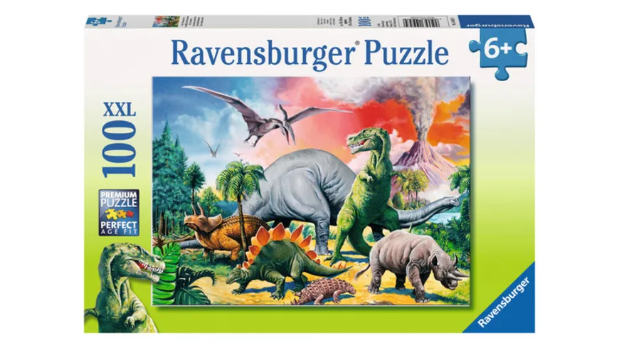 Ravensburger Puzzle - Unter Dinosauriern, 100 XXL-Teile