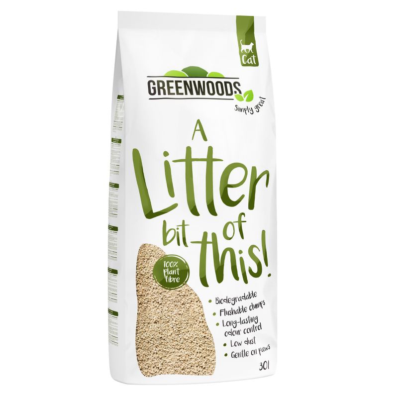 Sparpaket Greenwoods Katzenstreu zu TOP-Preisen
