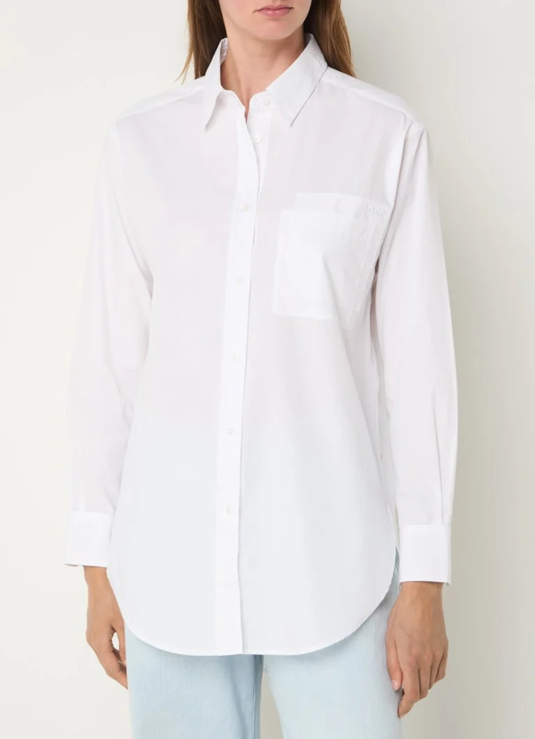 Camicia HUGO BOSS Bostucci con taschino sul petto e logo