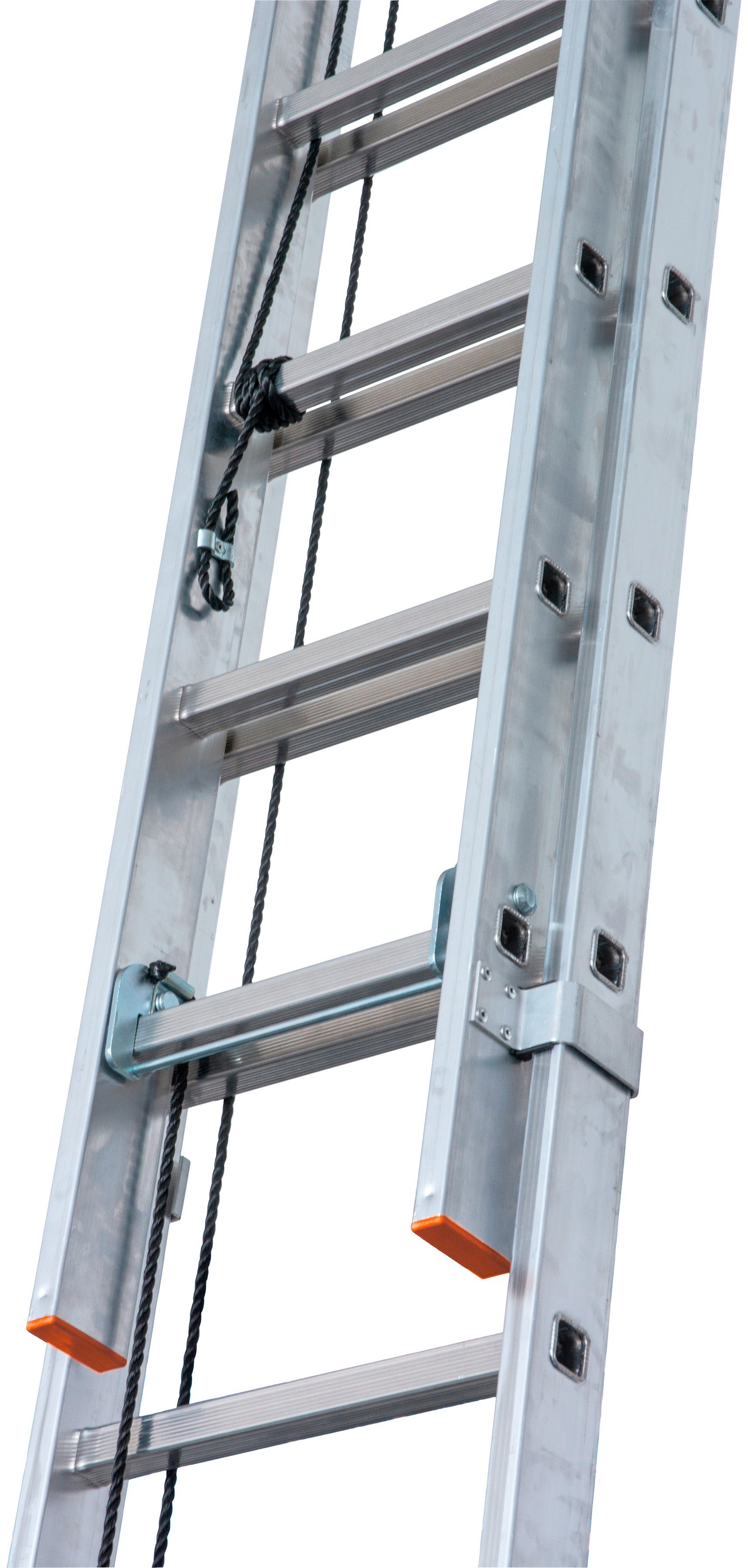 KRAUSE Schiebeleiter Seilzugleiter Robilo, Alu, 2x18 Sprossen, Arbeitshöhe ca. 980 cm