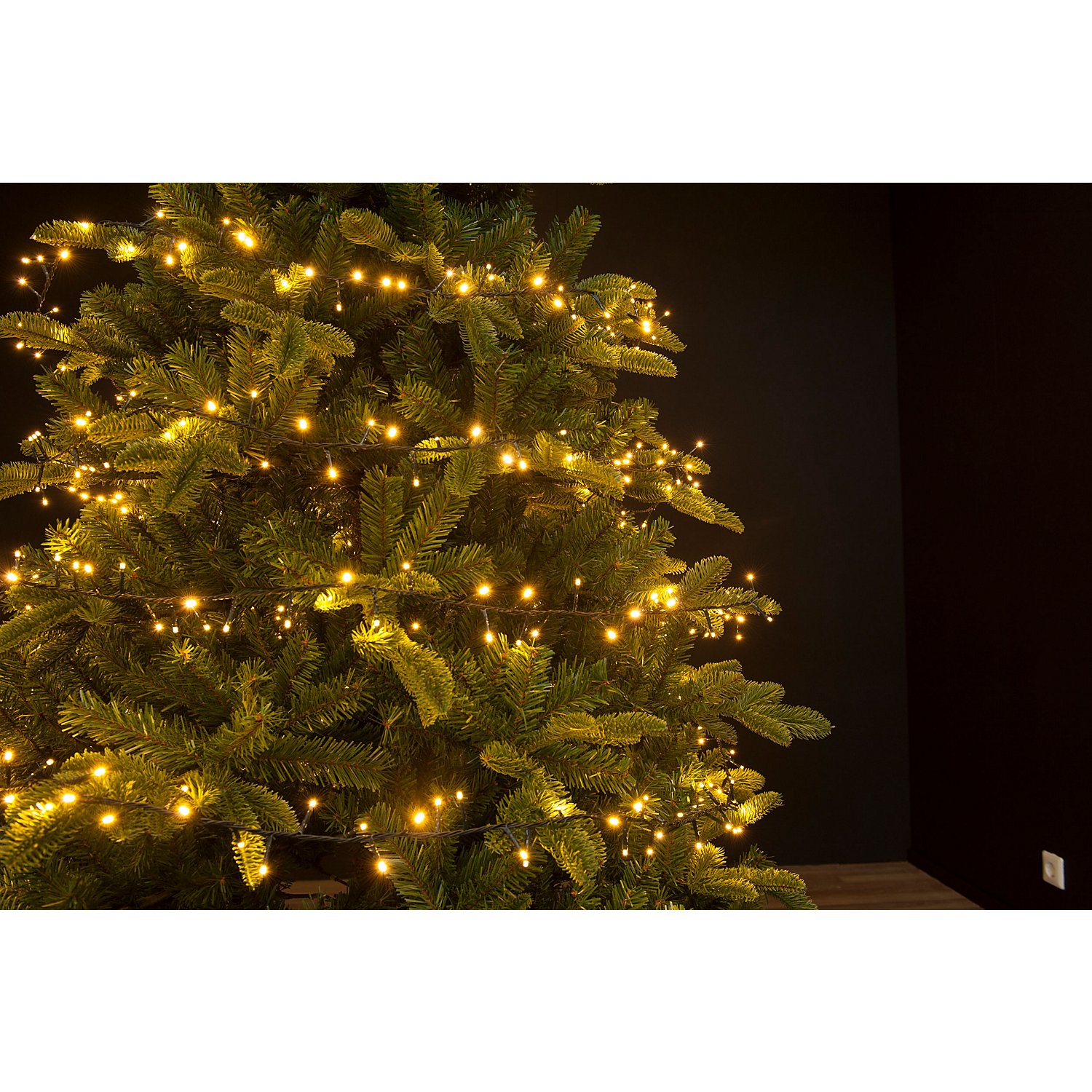 LED Weihnachtsbaum-Lichterkette, 223 Birnchen, mit Dimmer und Timer, für Bäume bis 2,10 m