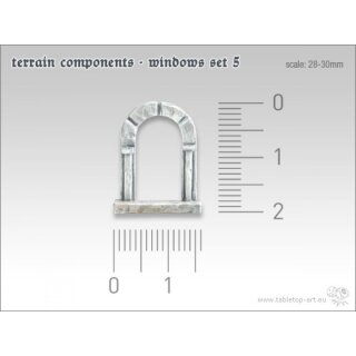 Geländebauteile Fenster Set 5