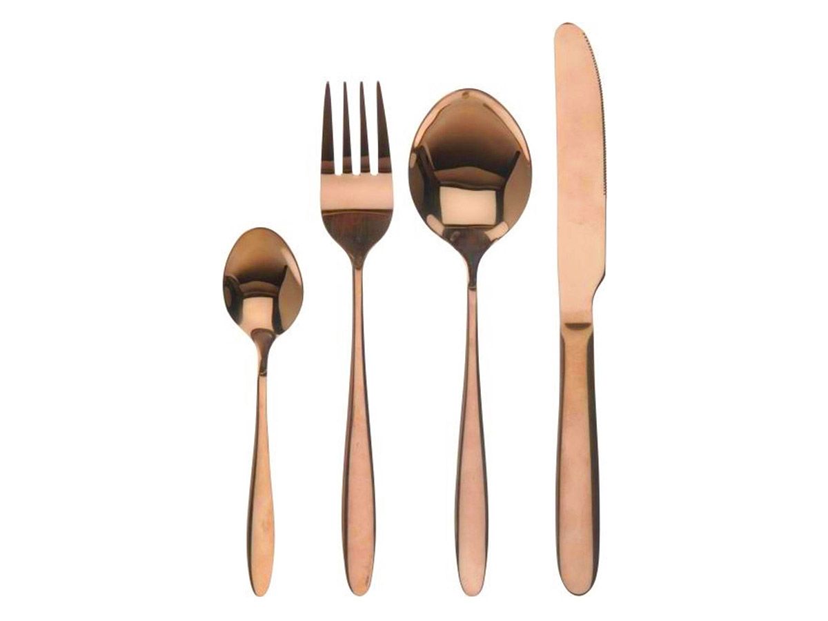 Excellent Houseware Kupfer 16-teiliges Besteckset