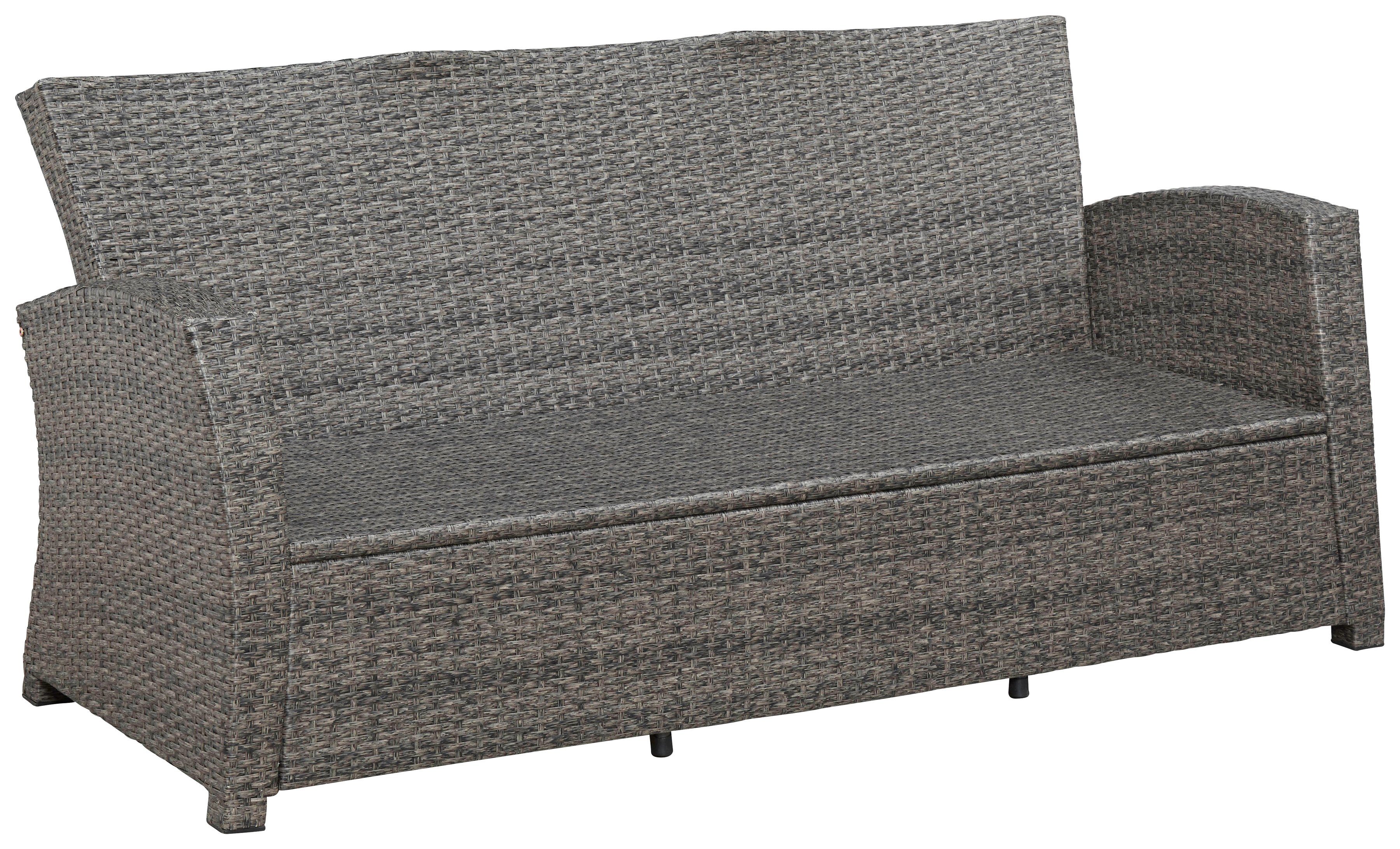 KONIFERA Gartenlounge-Set Siros, (12-tlg), 3-er Sofa, 2 Sessel, Tisch 135x82 cm, Polyrattan