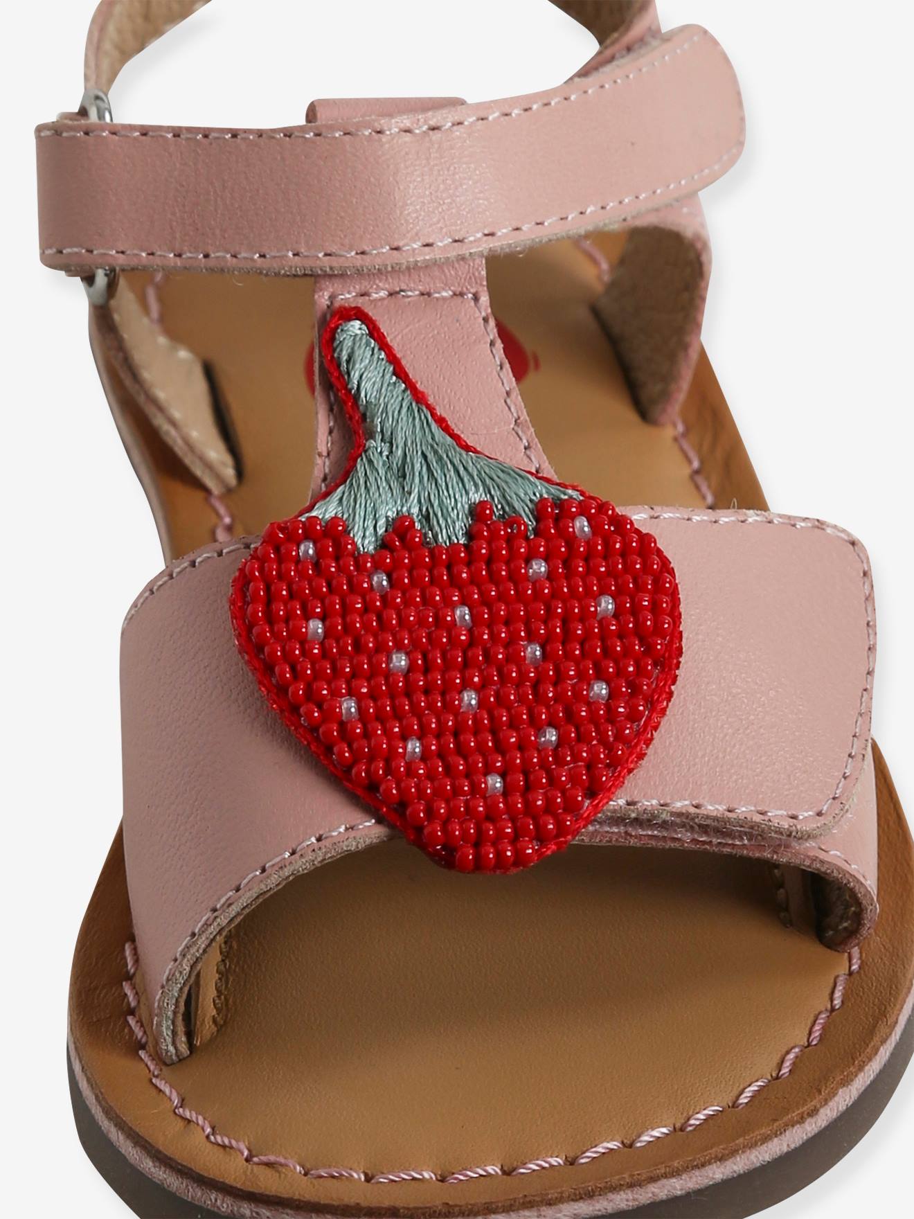 Sandales en cuir fille collection maternelle blanc