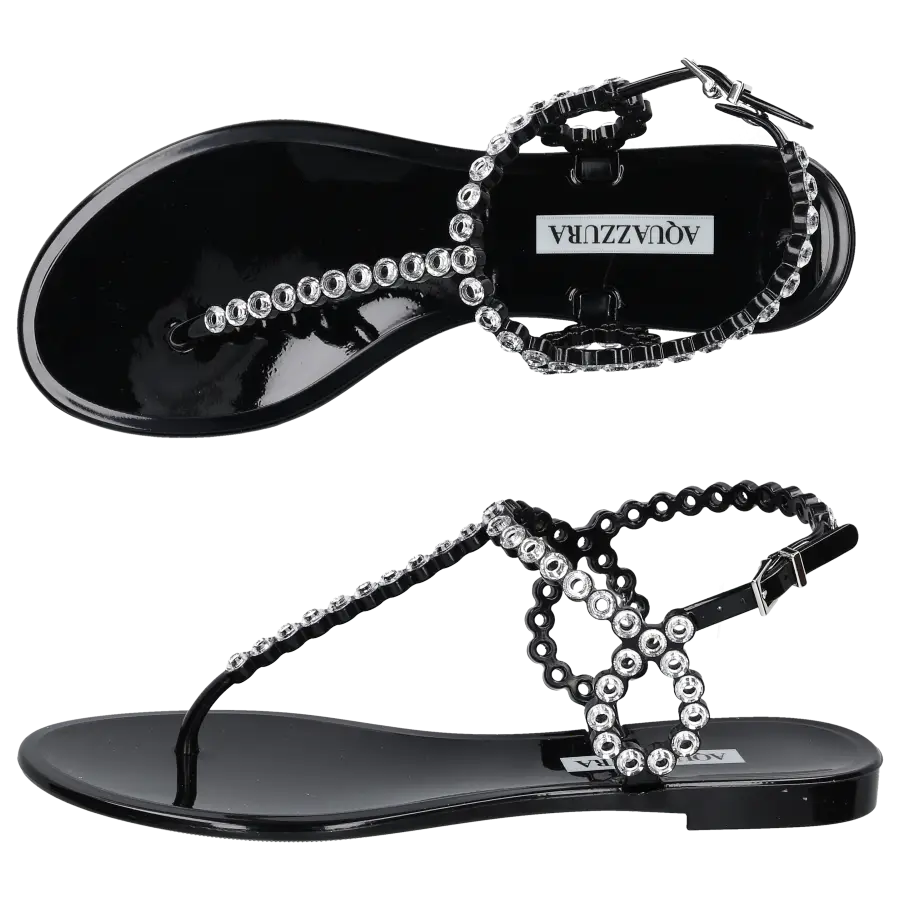 Aquazzura - Sandalen ALMOST BARE PVC - schwarz