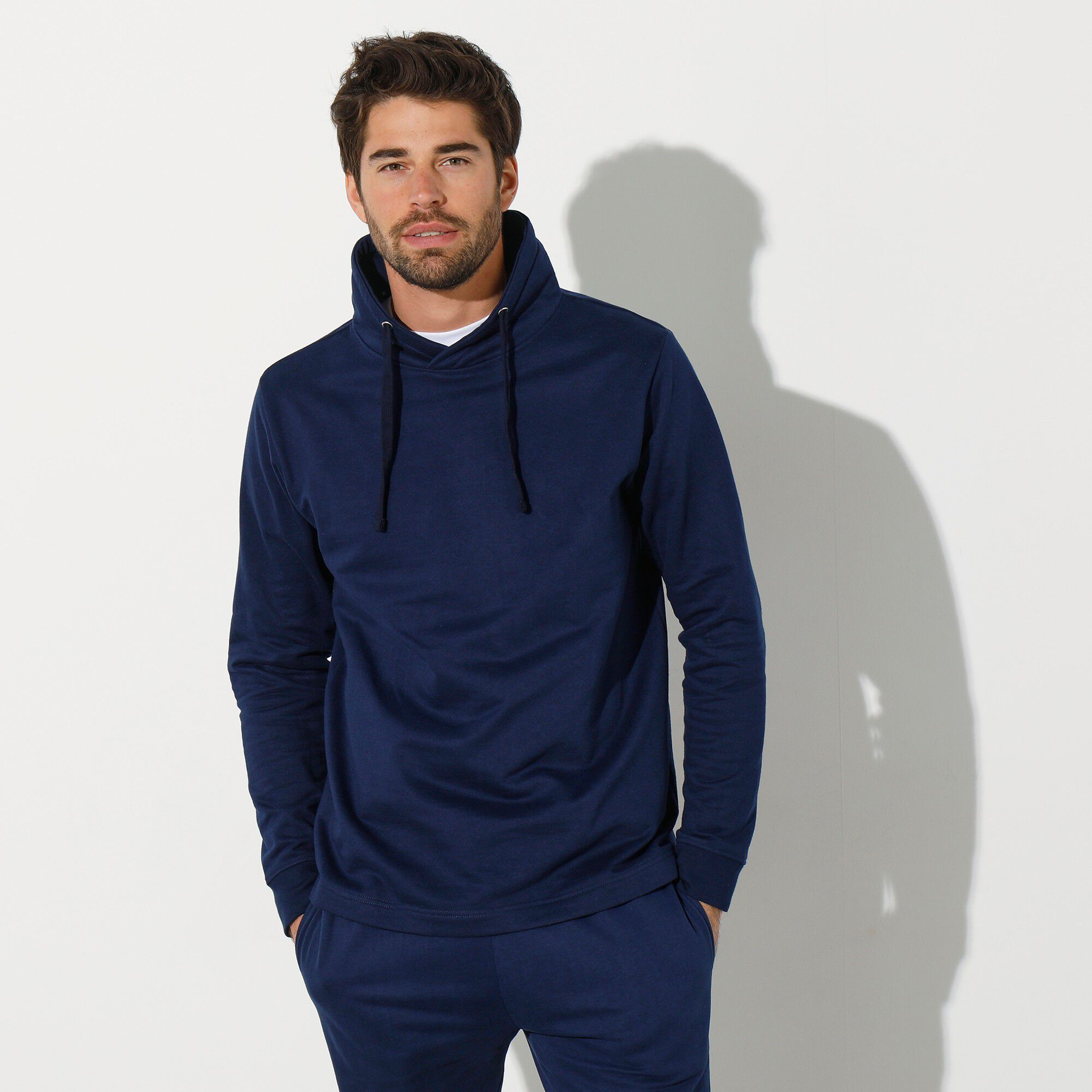 Sweat molleton col montant croisé