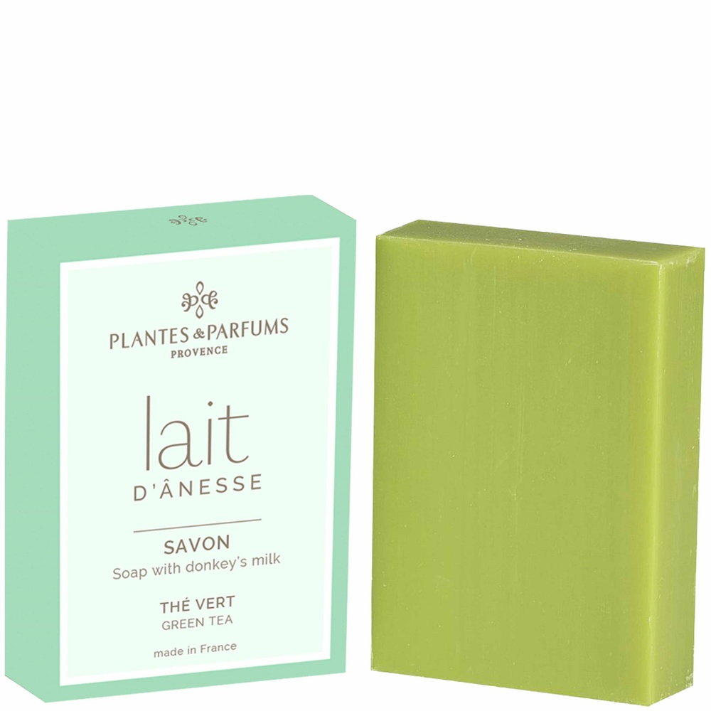 Plantes et Parfums Lait d'Ânesse parfum Thé Vert Savon doux parfumé