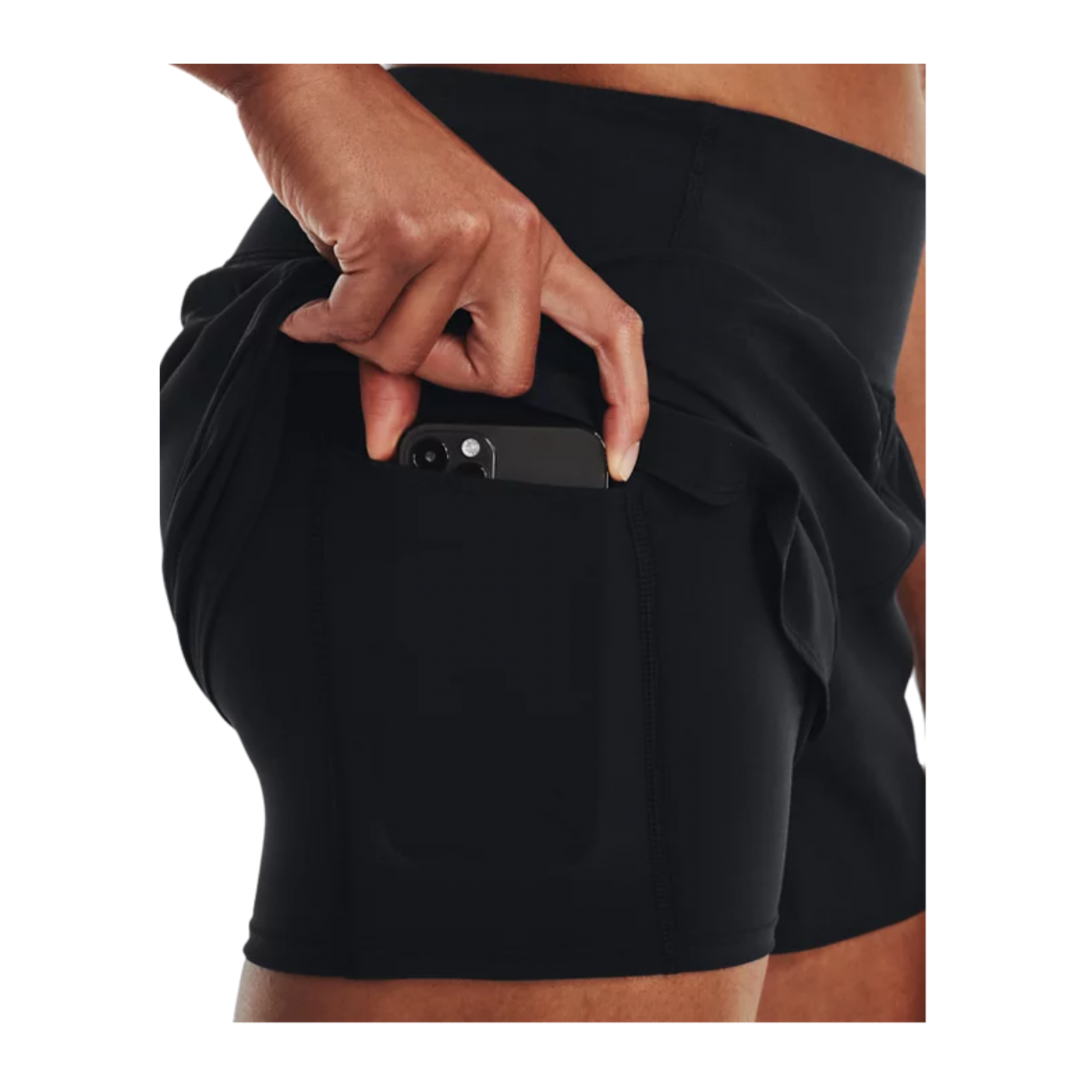 Under Armour Flex Woven 2 in 1 Short Damen Schwarz F001