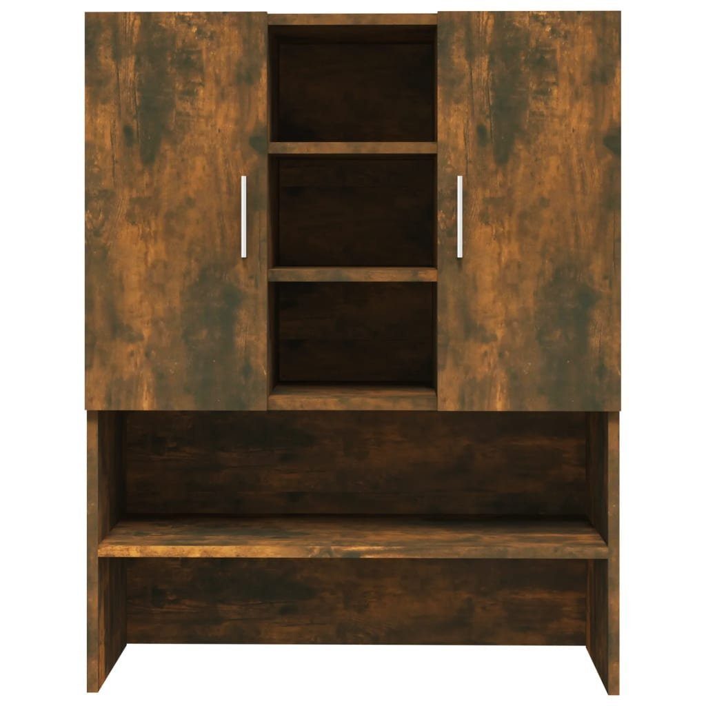 vidaXL Waschmaschinenumbauschrank Waschmaschinenschrank Räuchereiche 70,5x25,5x90 cm