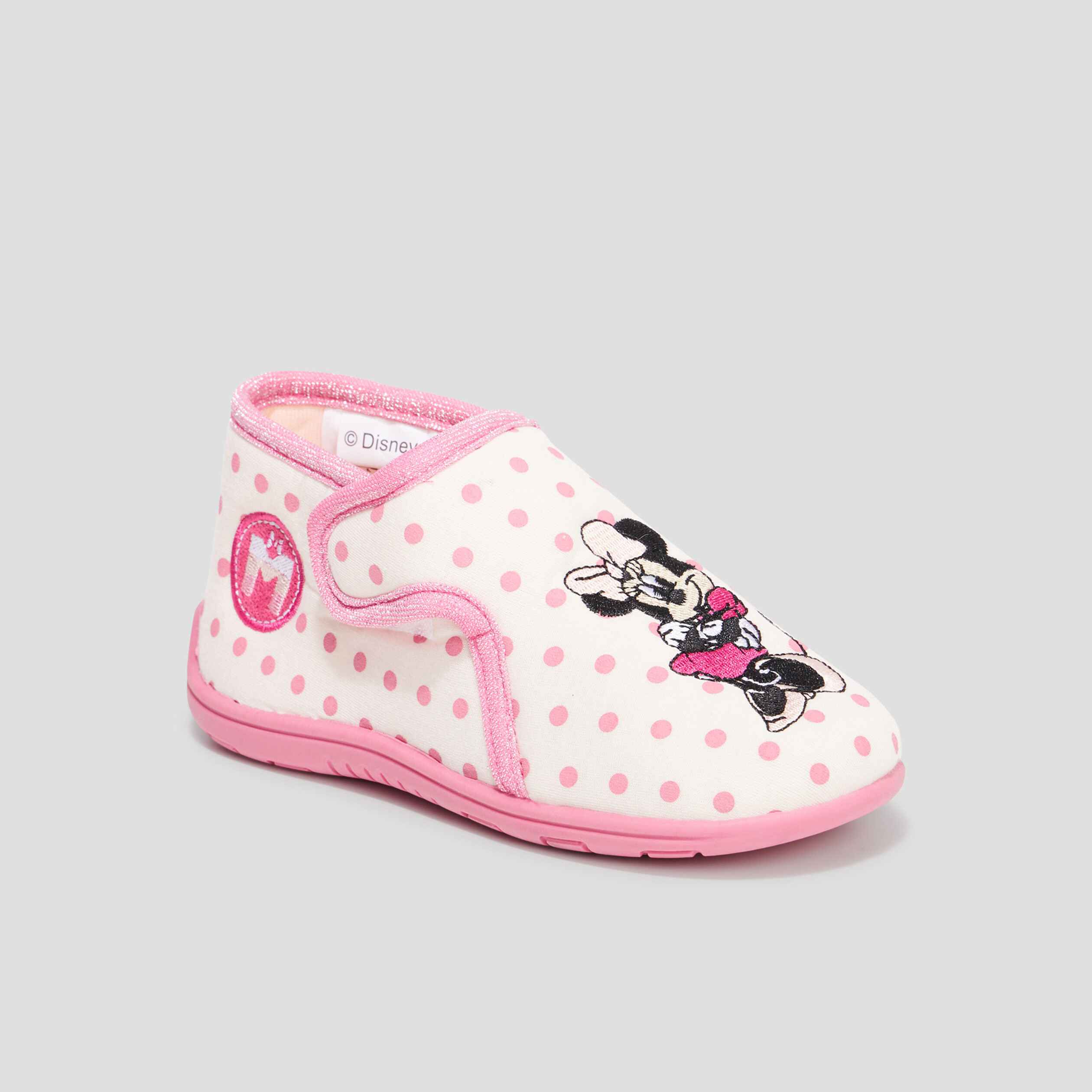 Chaussons bottilons Minnie rose fille | La Halle