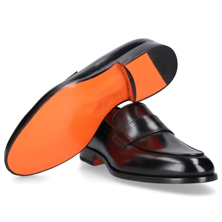 Santoni - Loafer 18465 Kalbsleder - schwarz