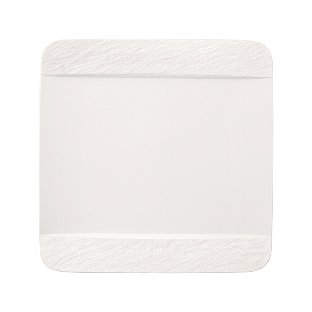 Villeroy & Boch Assiette plate carree Manufacture Rock blanc Assiette