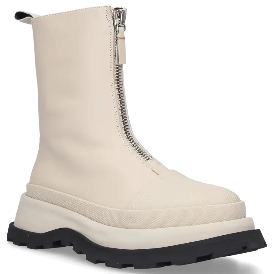 Jil Sander - Stiefeletten JS37071A Kalbsleder - weiß