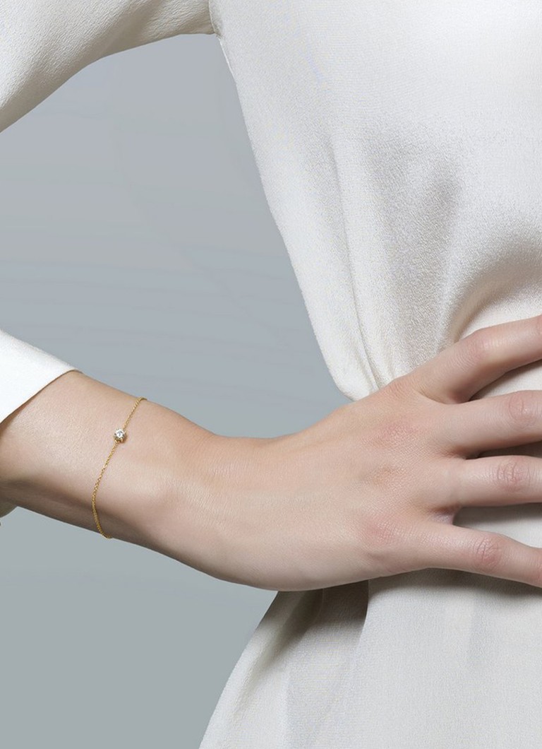 Bracciale Blush in oro giallo 14 carati con zirconi cubici 2166YZI