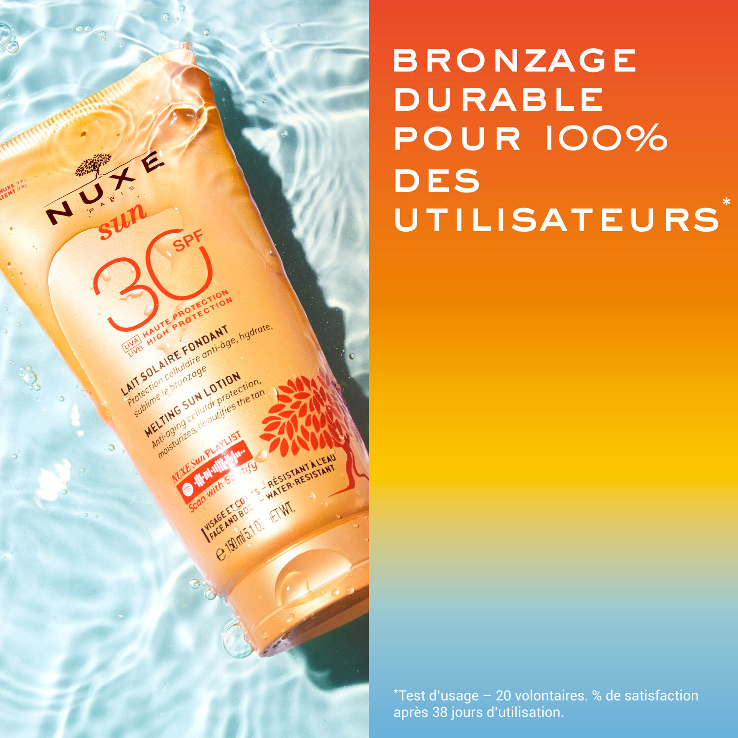 Nuxe Lait Solaire Délicieux Haute Protection SPF30 Nuxe Sun - Tous types de peaux - 150ml