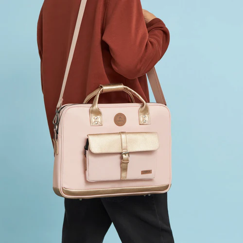 Queretaro light pink laptop bag