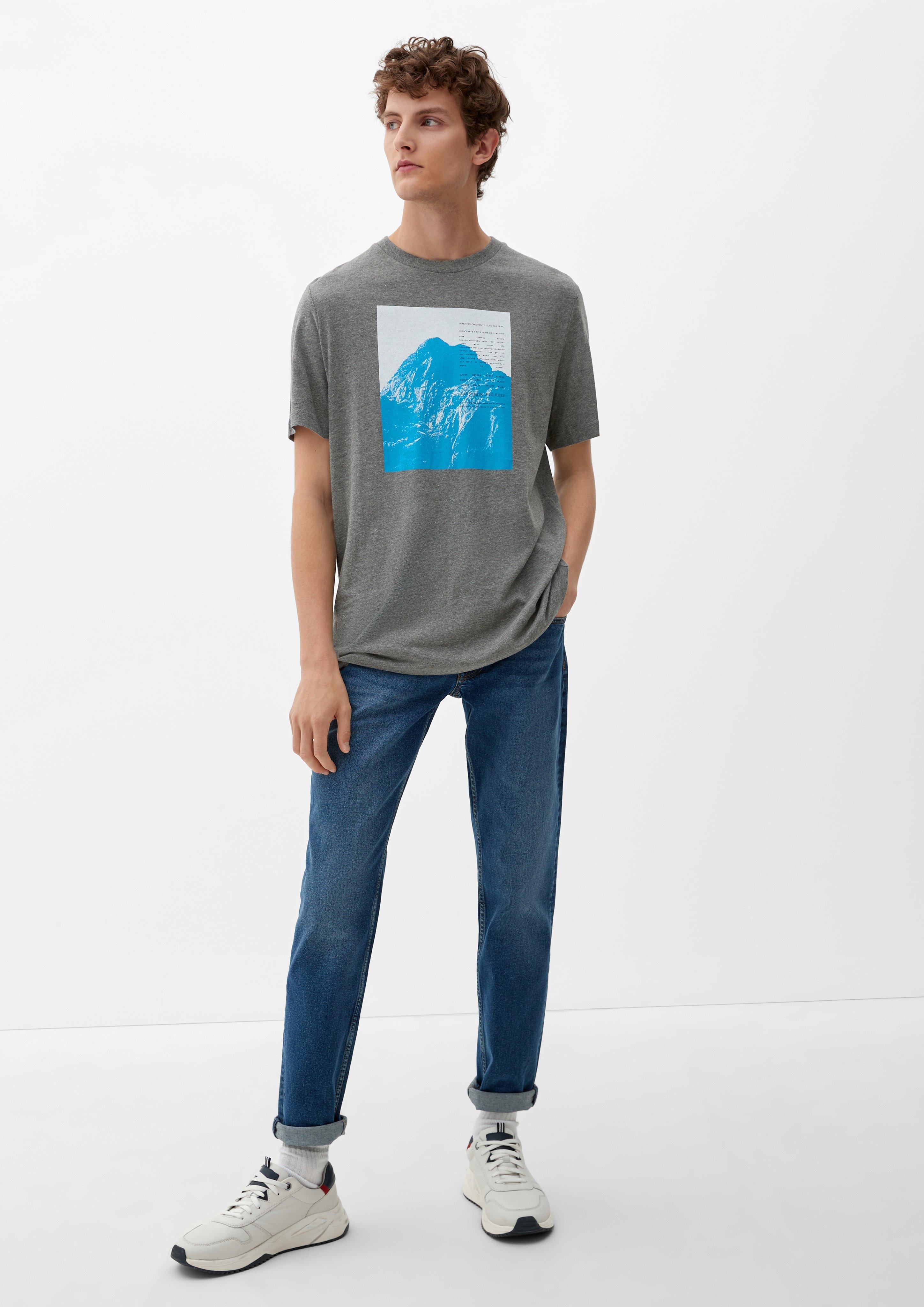 T-Shirt aus Baumwoll-Viskose-Mix  2119129-97D1
