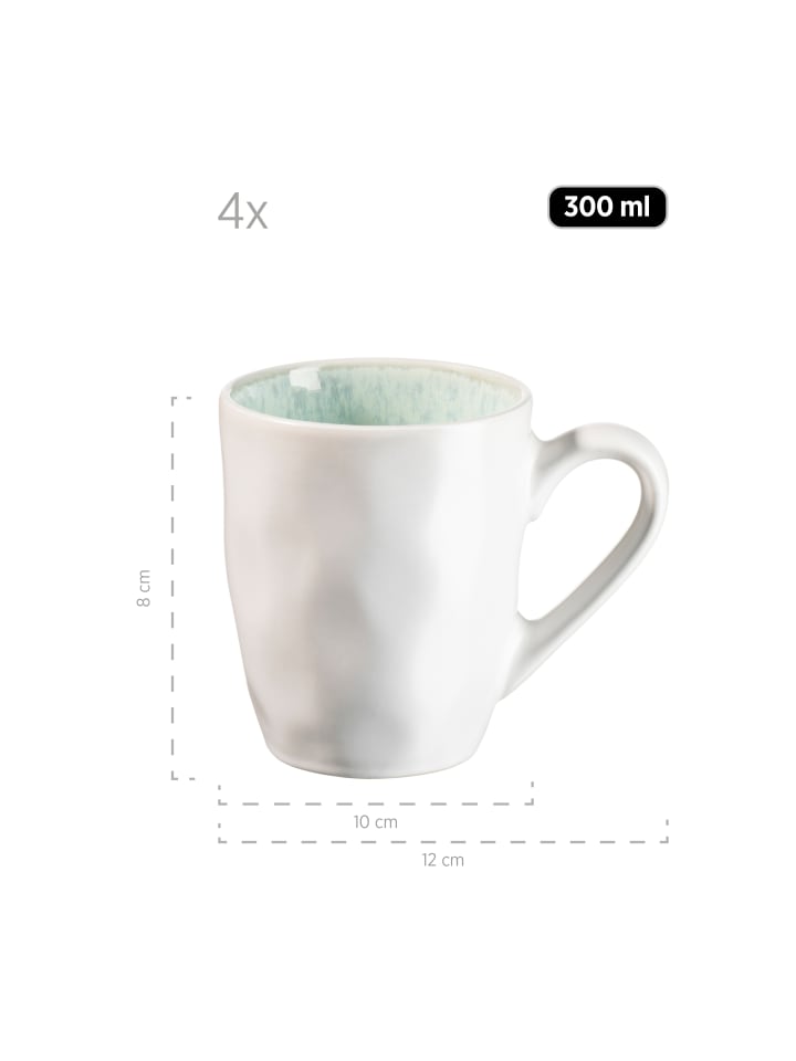 Mäser Kombiservice, Steinzeug Frozen in Grün günstig kaufen onesize