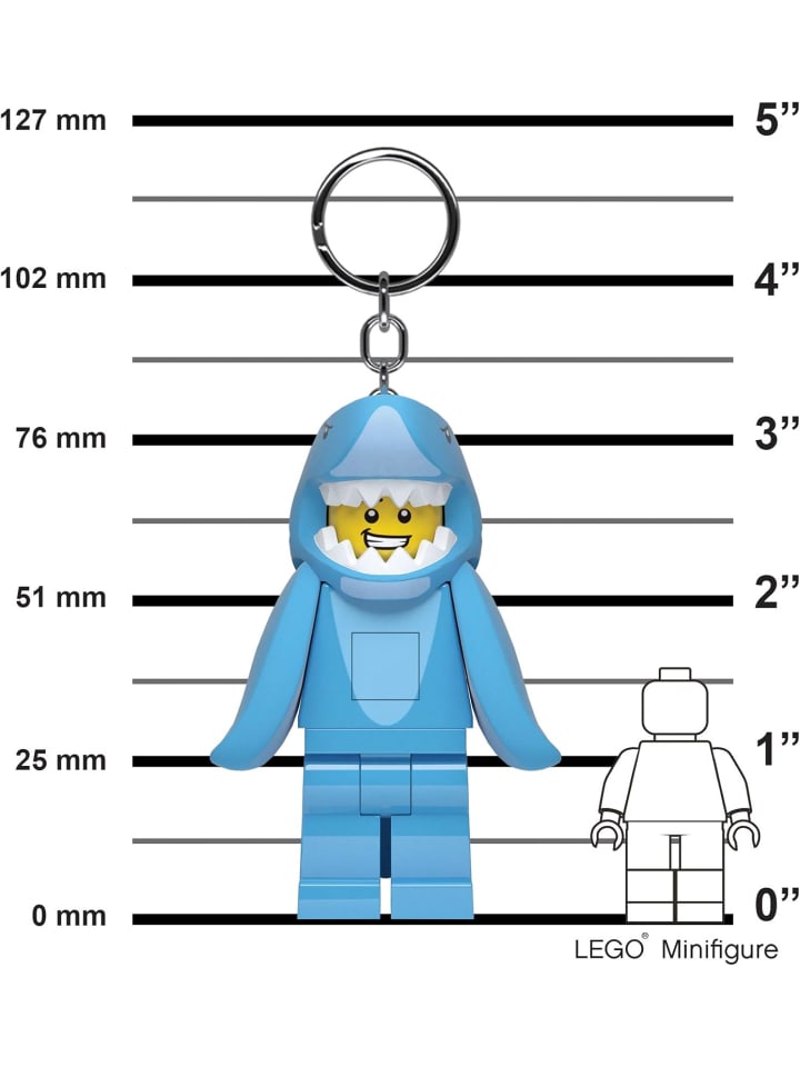 LEGO Schlüsselanhänger mit LED-Taschenlampe Spielzeuggeschenke in Blau günstig kaufen 76