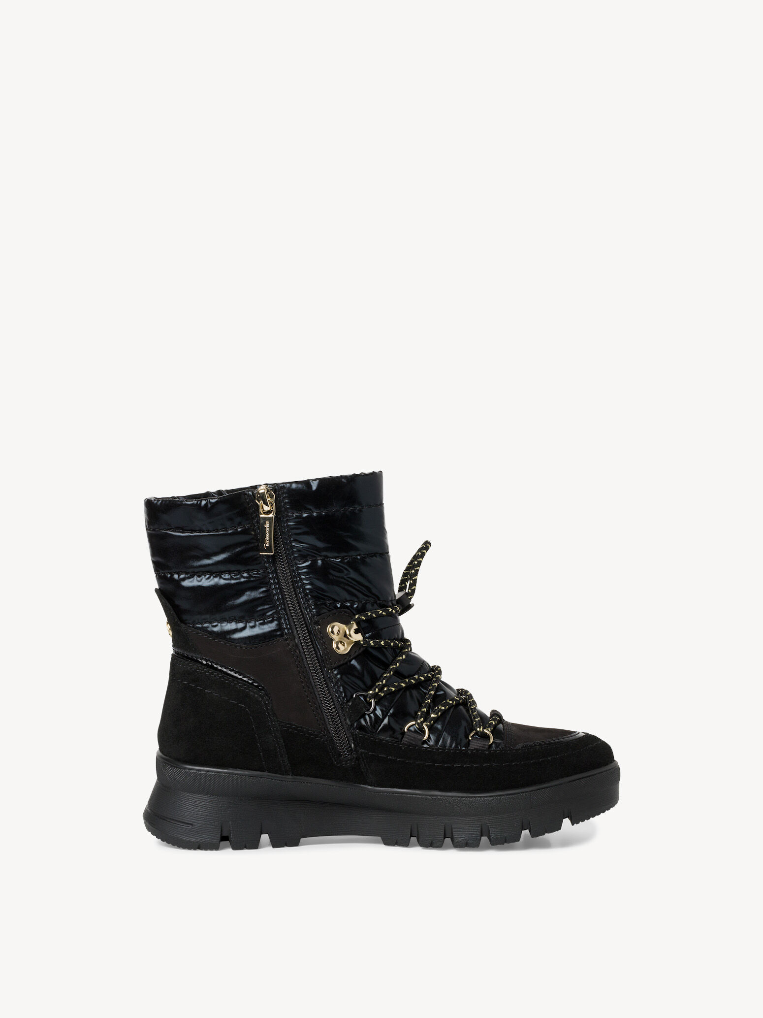Bottine en cuir - noir
