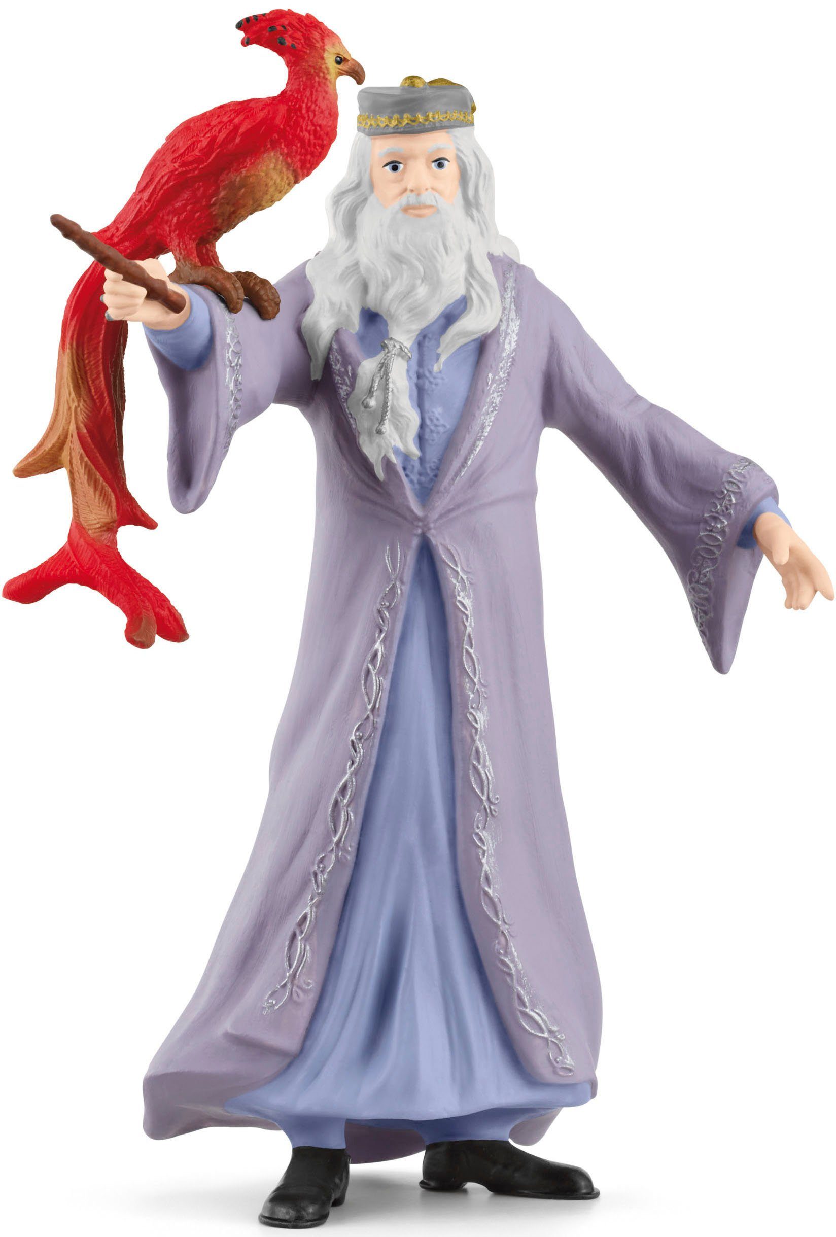 Schleich® Spielfigur WIZARDING WORLD, Harry Potter™, Dumbledore™ & Fawkes (42637), Made in Europe