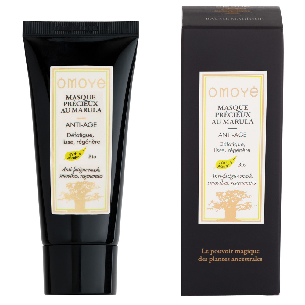 Omoyé Masque Précieux au Marula Soin Anti-âge Repulpant Lissant