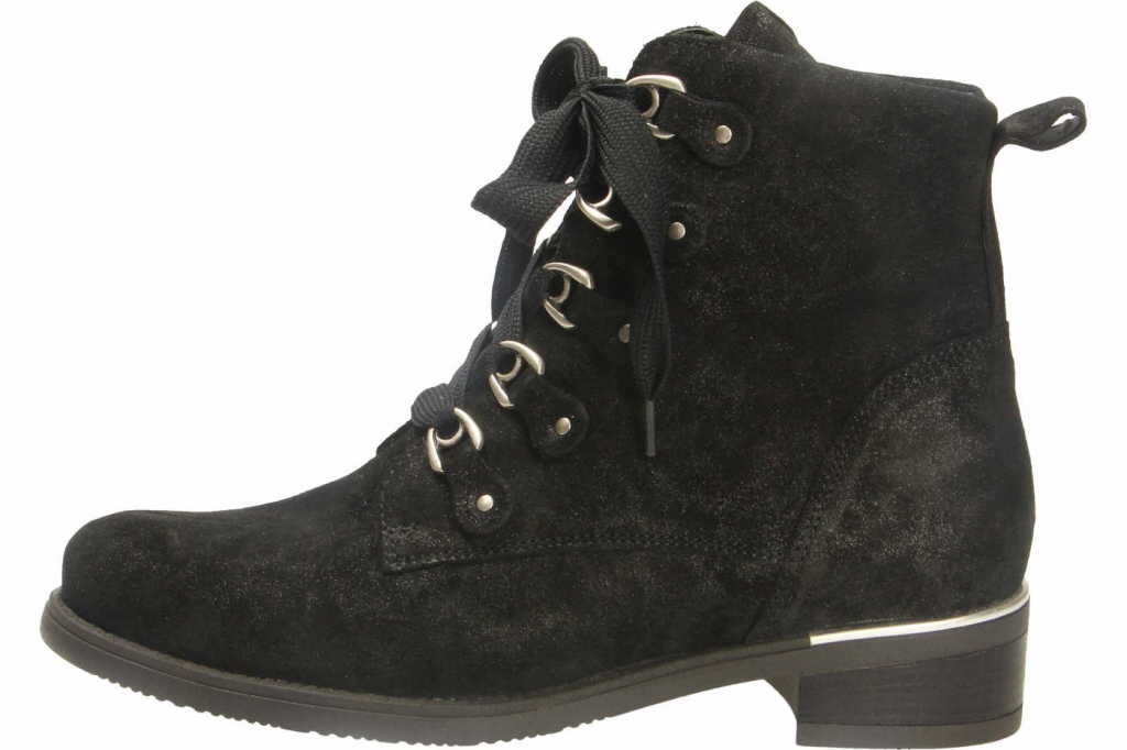 WALDLÄUFER Schnür-Stiefeletten schwarz Hienna