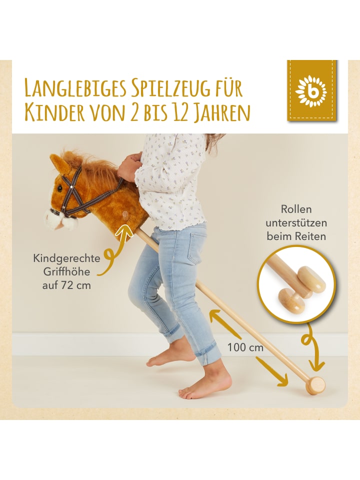 Bieco Spielwaren Steckenpferd Holz Brownie in Braun günstig kaufen onesize