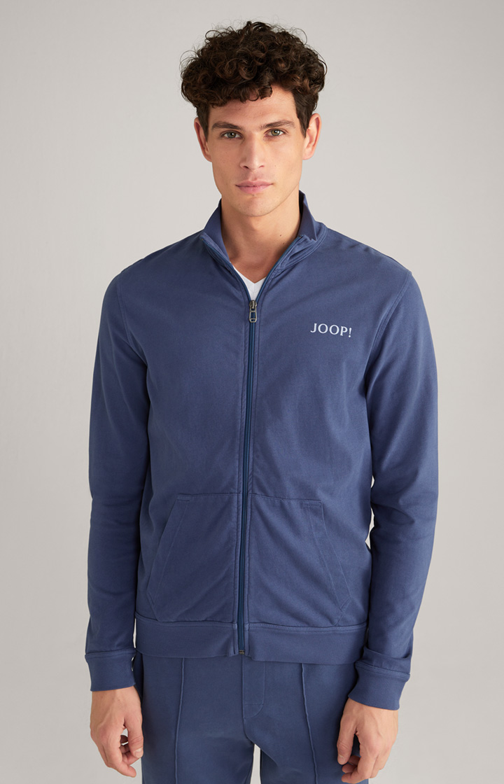 Loungewear Sweatjacke in Blau