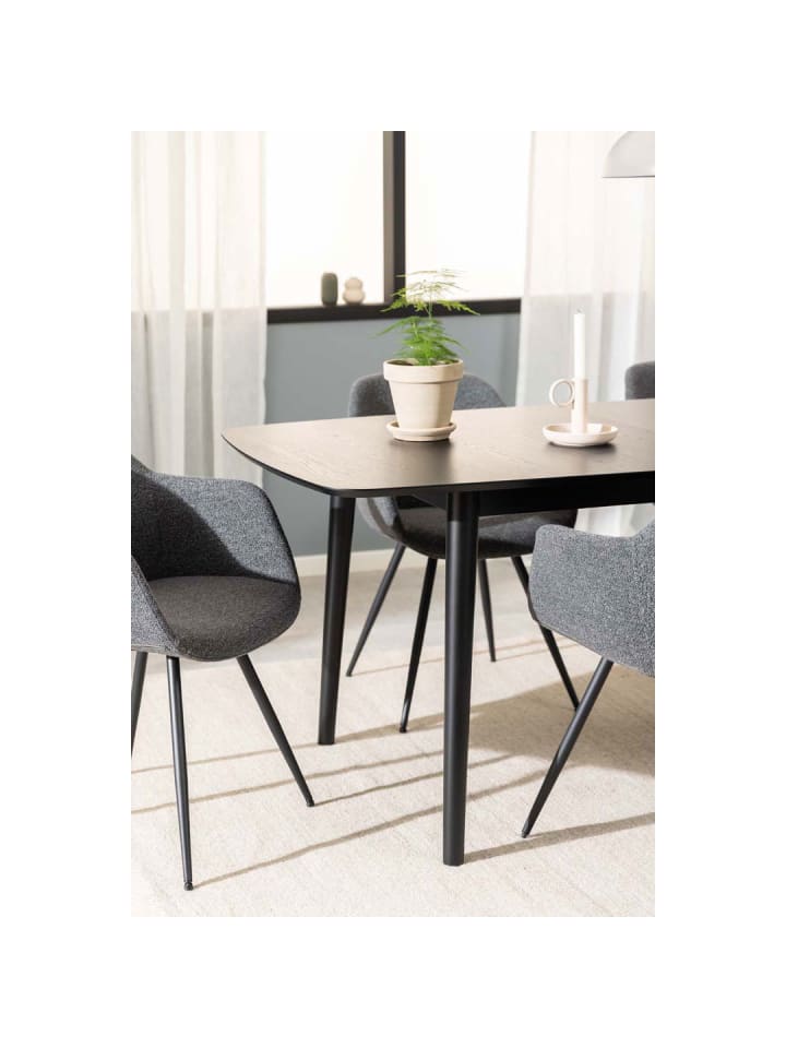 ebuy24 Esstisch Montreux Schwarz 219 x 90 cm günstig kaufen onesize