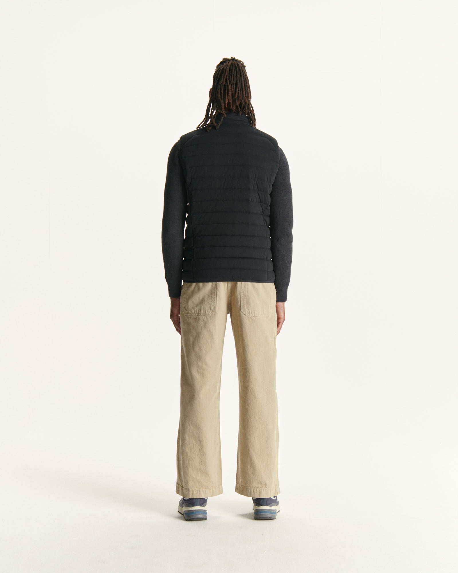 Doudoune sans manches jersey Noir Tom