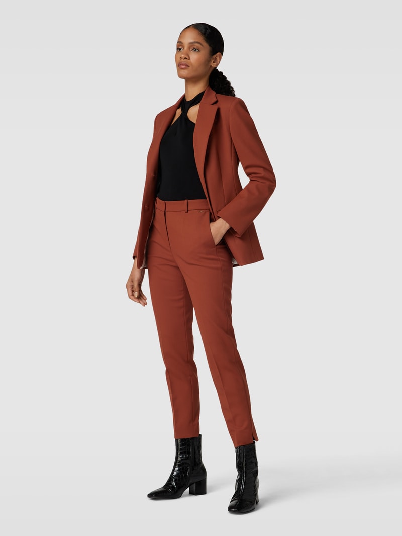 Blazer mit Paspeltaschen in rostrot