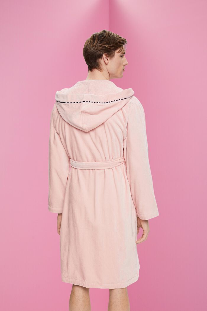 Velours-Bademantel, 100% Baumwolle