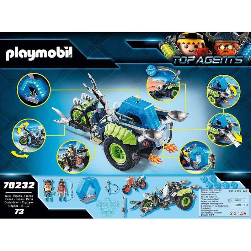 70232 Moto des neiges des Rebelles arctiques, Playmobil Top Agents