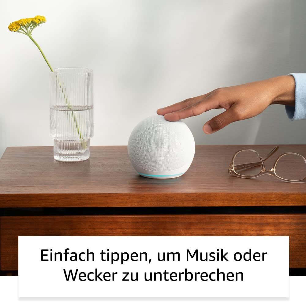 Amazon Echo Dot (5. Generation) Sprachgesteuerter Lautsprecher (WLAN (WiFi), Bluetooth, Alexa Smart Sprachsteuerung)