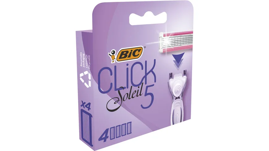 BIC Lady Rasierer Klingen Soleil Click