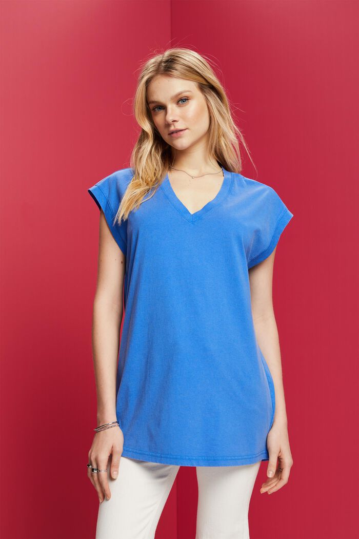Langes T-Shirt, 100 % Baumwolle