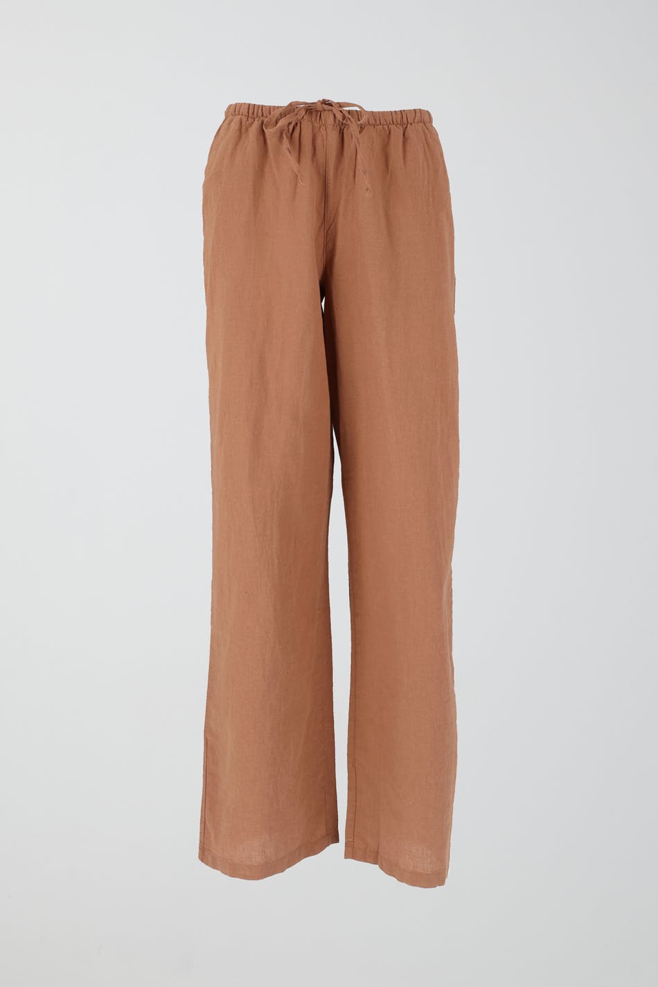 Linen blend trousers