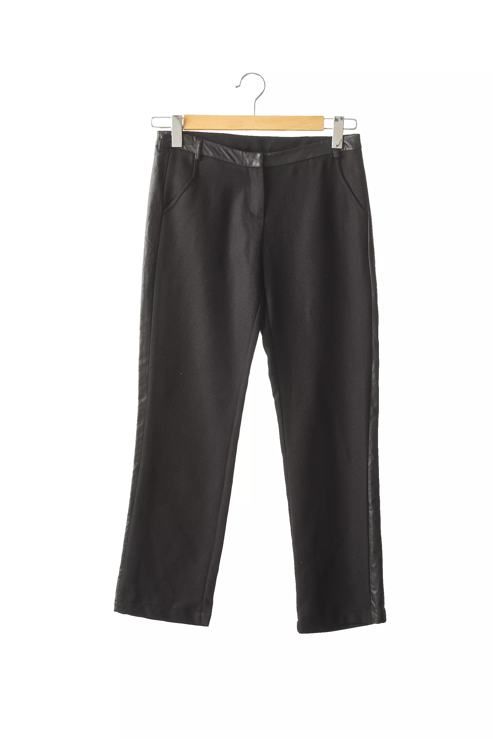 Hotel Particulier Pantalon7 8 Femme couleur noir